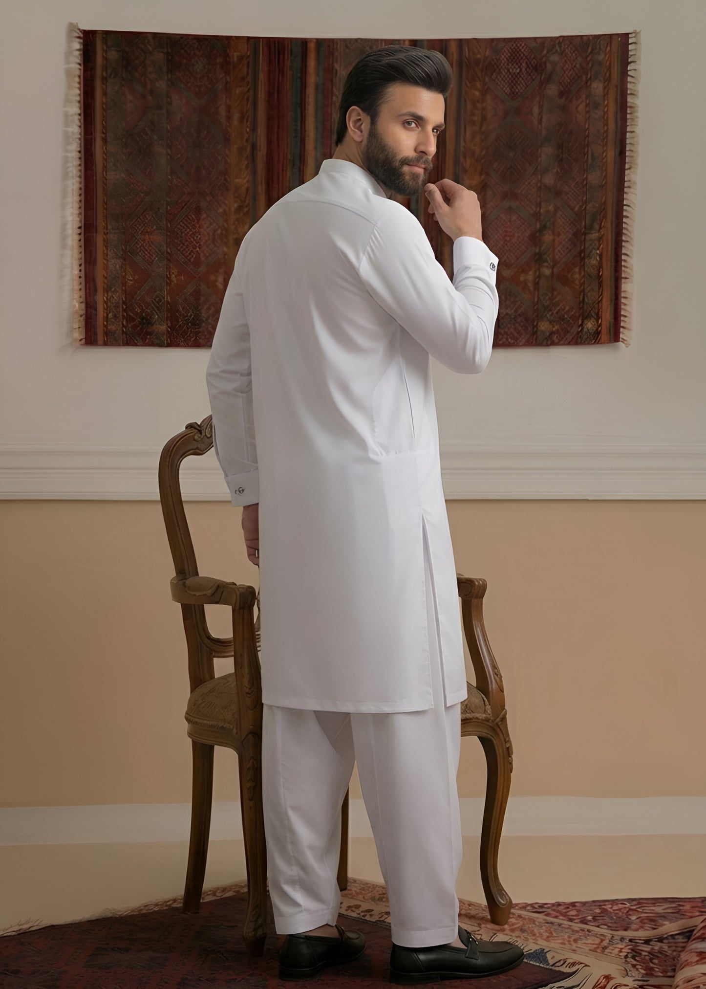 Pure White Wash & Wear Shalwar Kameez