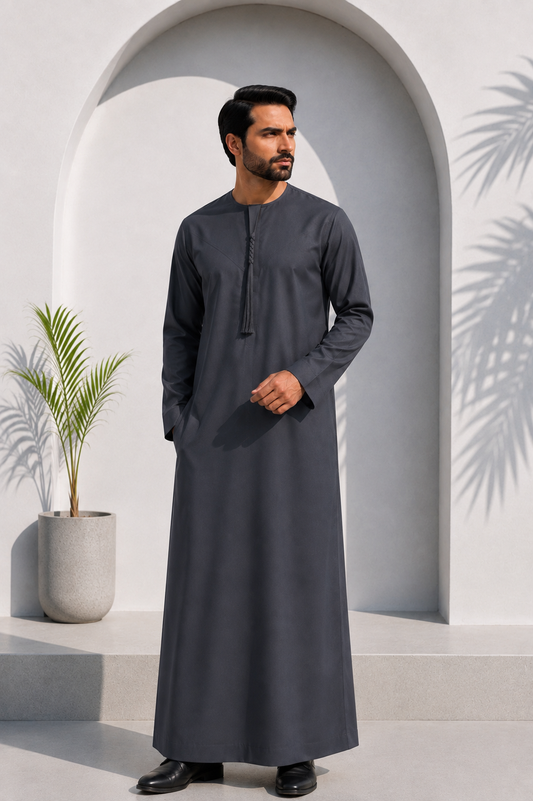 Emirati Thobe Smoke Grey