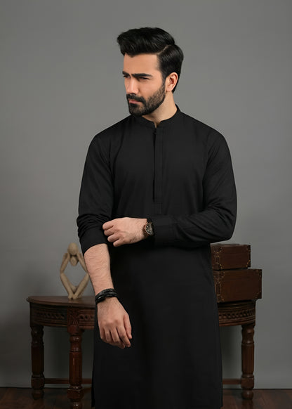 Boski Black Shalwar Kameez