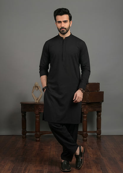 Boski Black Shalwar Kameez