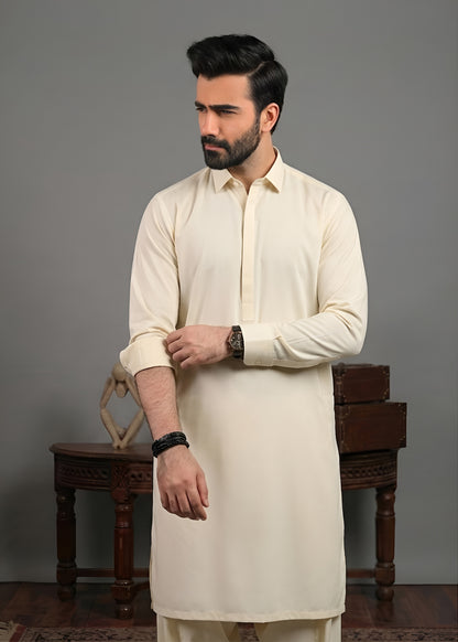 Boski Cream Shalwar Kameez