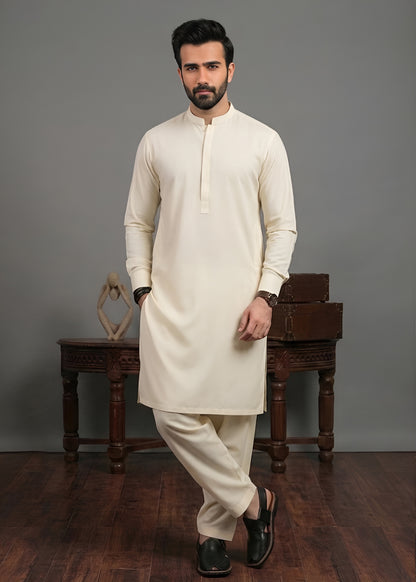 Boski Cream Shalwar Kameez
