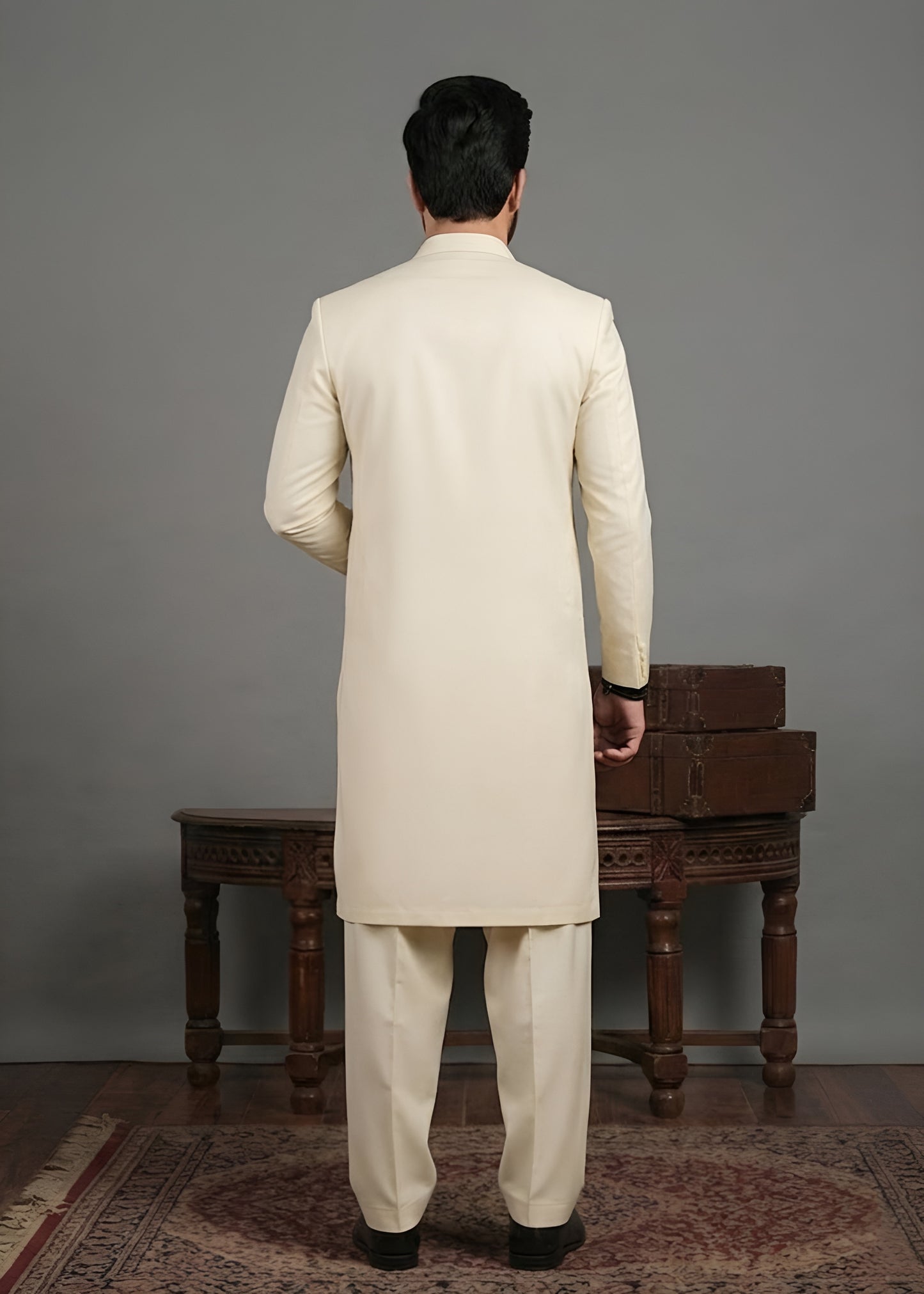 Boski Cream Shalwar Kameez
