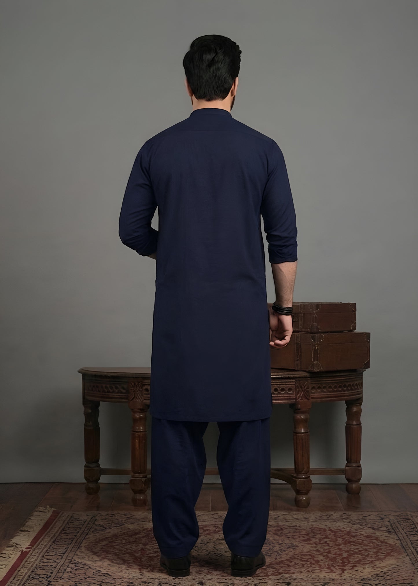 Boski Navy Shalwar Kameez