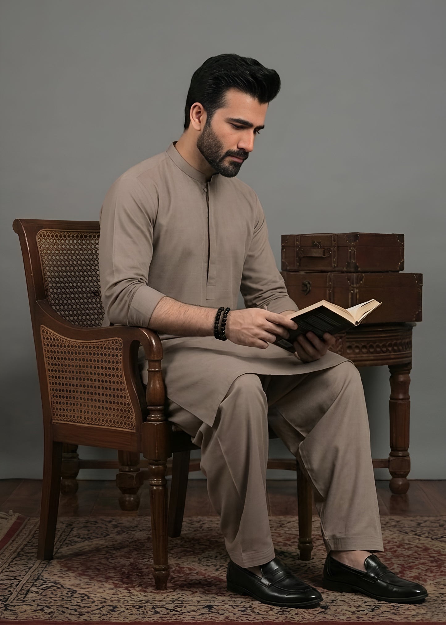 Peach Wash & Wear Shalwar Kameez