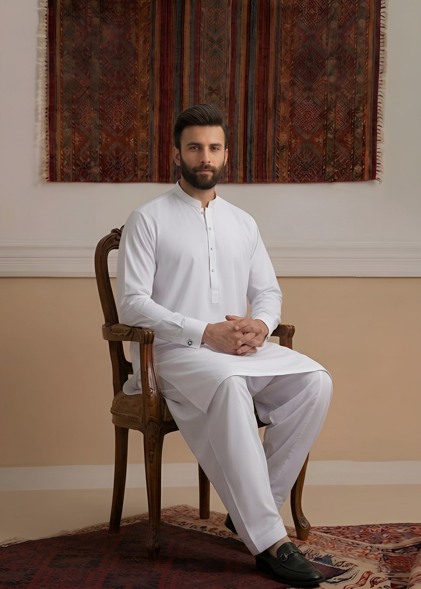 Pure White Wash & Wear Shalwar Kameez